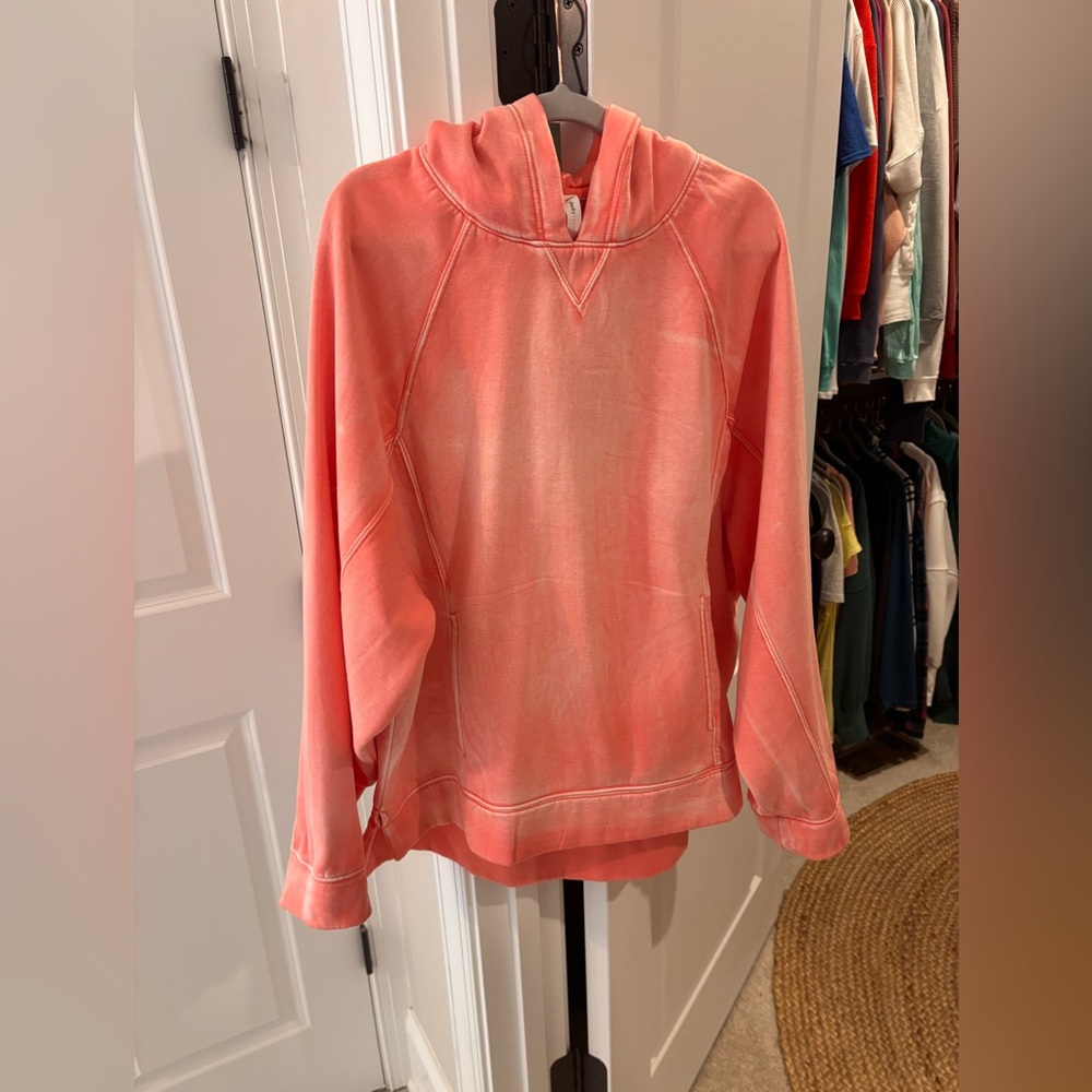 Anthropologie Daily Practice Coral Sweatshirt Hoodie